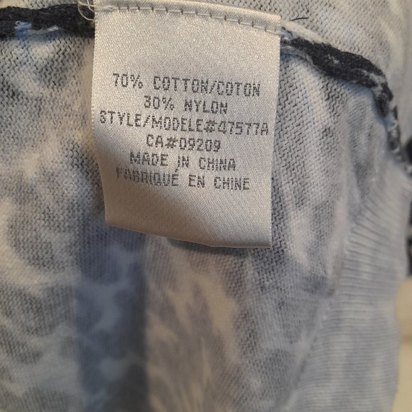 Blue Leopard Print Cardigan - Picture 5 of 5